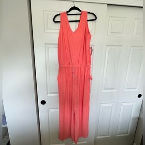 Old Navy Breathe ON coral jumpsuit